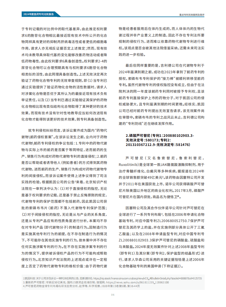 2024年中国医药专利无效报告-医药魔方