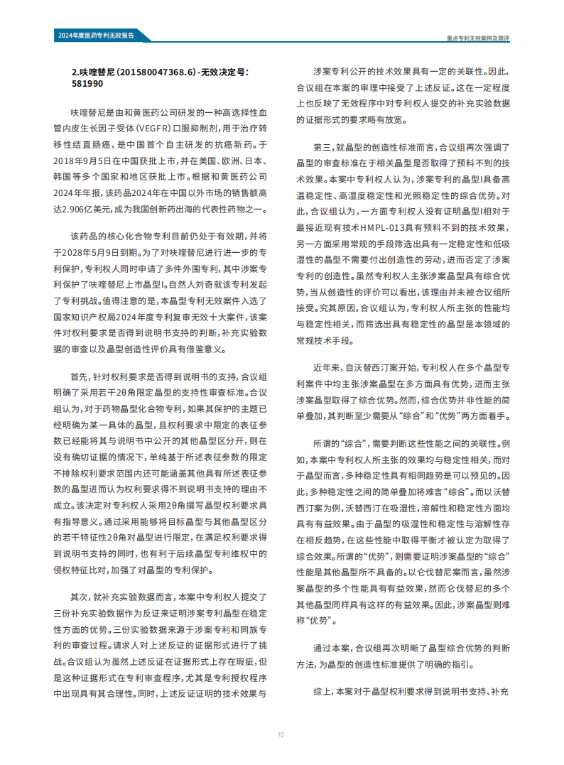 2024年中国医药专利无效报告-医药魔方